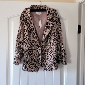 Leopard/cheetah blazer